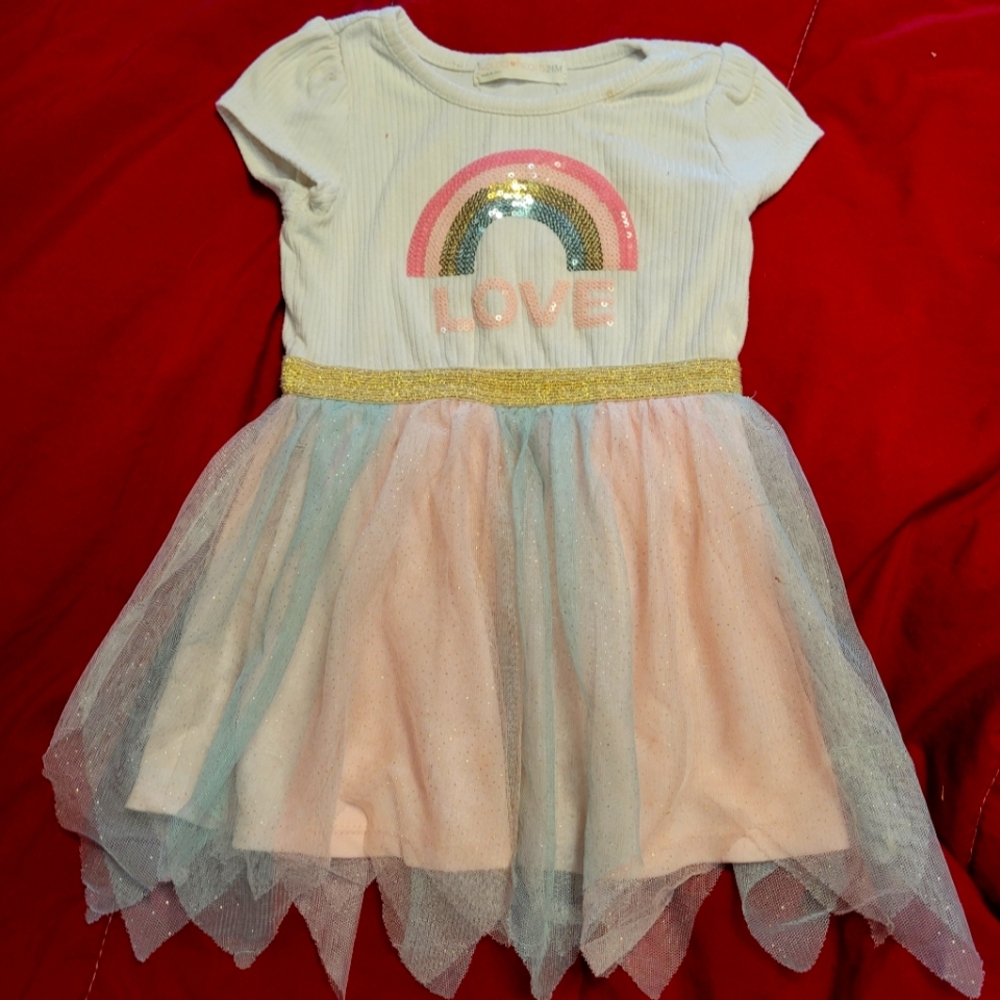 💛 Toddler Rainbow dress